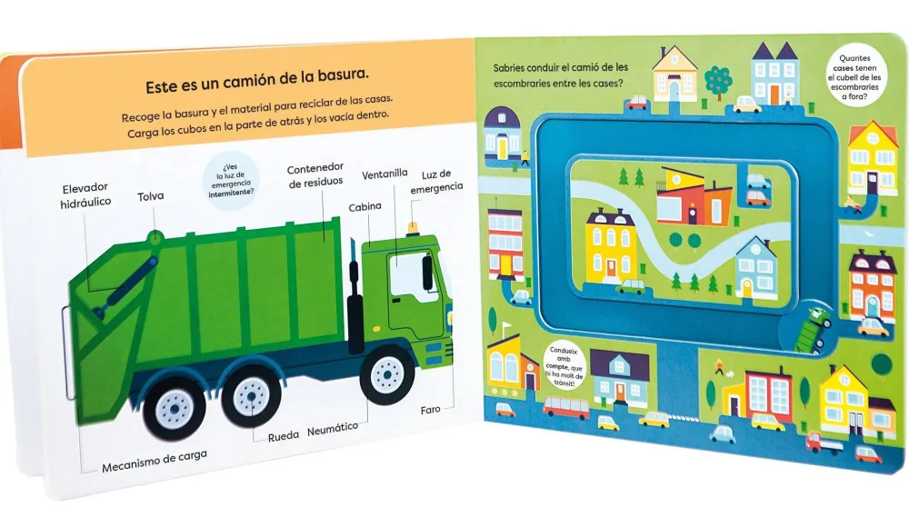 Combel Camiones. Abre caminos* Libros Manipulativos|Libros De Cartoné