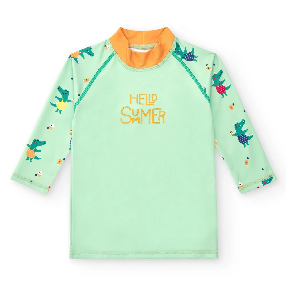 BTBOX Camiseta Manga Larga · Cocodrilos* Camisetas De Bebé Con Protección Solar