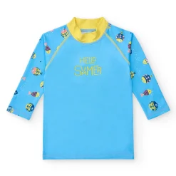 BTBOX Camiseta Manga Larga · Peces* Camisetas De Bebé Con Protección Solar