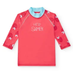 BTBOX Camiseta Manga Larga · Strawberries* Camisetas De Bebé Con Protección Solar