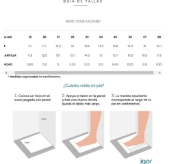 IGOR Cangrejeras Respetuosas Nemo Solid Océano ·*Niños Cangrejeras, Sandalias Y Antideslizantes|Chubasqueros Y Botas De Agua Igor