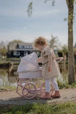 Little Dutch Carrito capazo metal Flores & Mariposas ·*Niños Accesorios Para Muñecas Bebé|Muñecos Bebés
