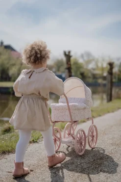 Little Dutch Carrito capazo metal Flores & Mariposas ·*Niños Accesorios Para Muñecas Bebé|Muñecos Bebés