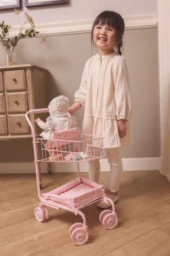 Monnëka Carrito de la Compra Flowers · Monneka*Niños Muñecos Bebés|Cocinas De Madera Y Accesorios Juguete