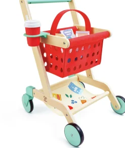 Hape Carrito de la Compra Little Shopper ·*Niños Cocinas De Madera Y Accesorios Juguete|Juguetes Waldorf