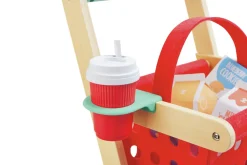 Hape Carrito de la Compra Little Shopper ·*Niños Cocinas De Madera Y Accesorios Juguete|Juguetes Waldorf