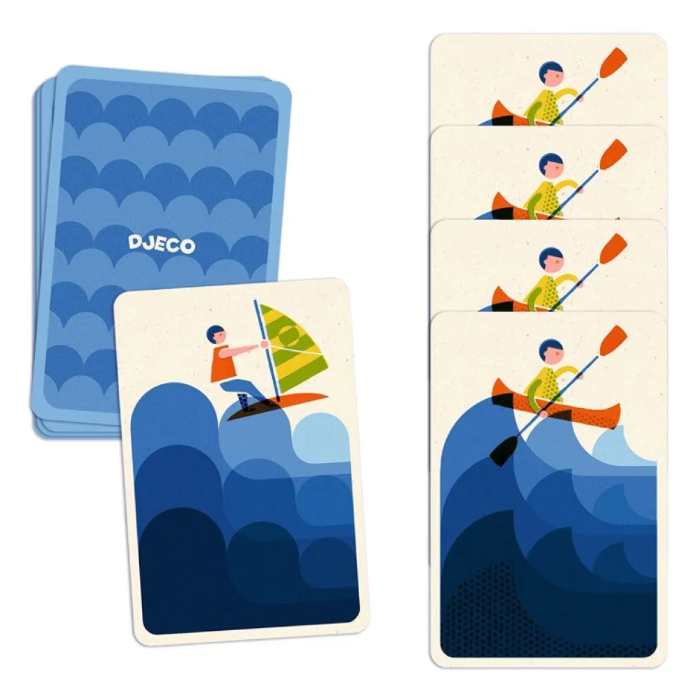 Djeco Cartas Aquarush ·*Niños Djeco|Juegos De Mesa De Viaje