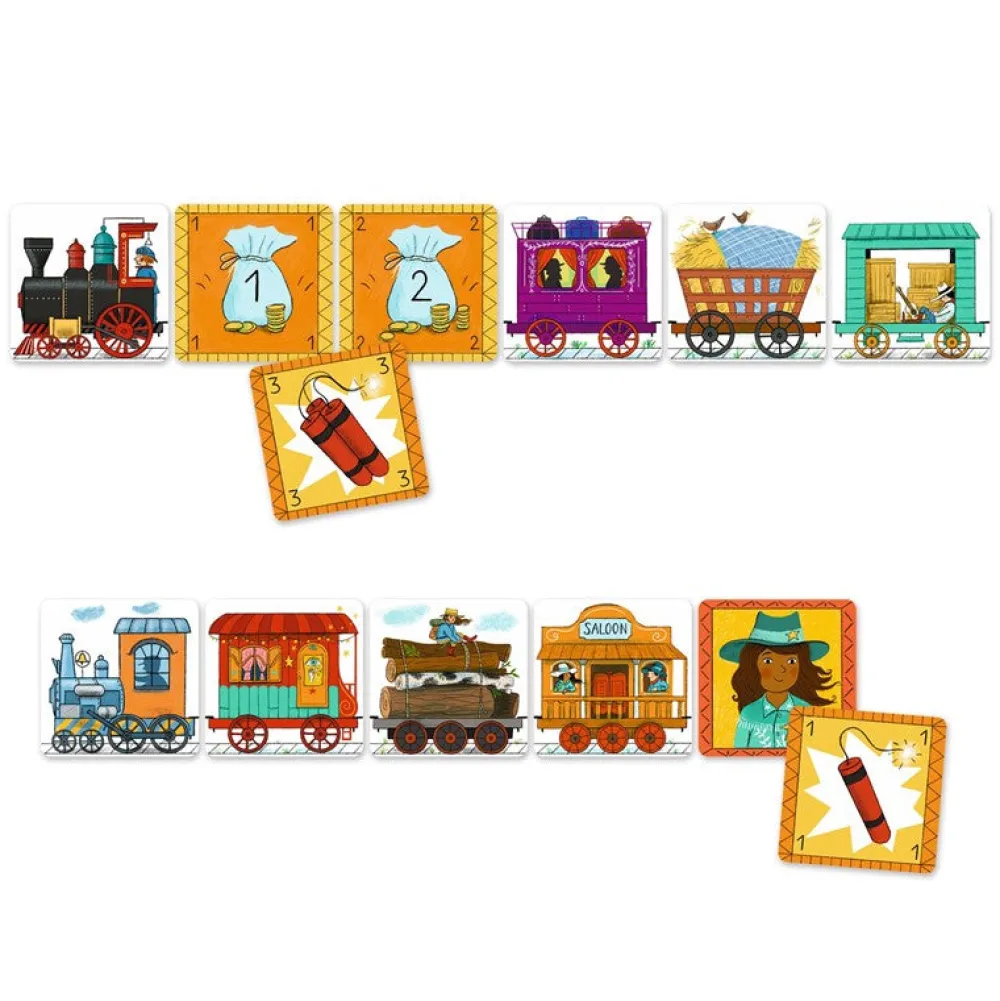 Djeco Cartas Golden Train ·*Niños Djeco|Juegos De Mesa De Viaje
