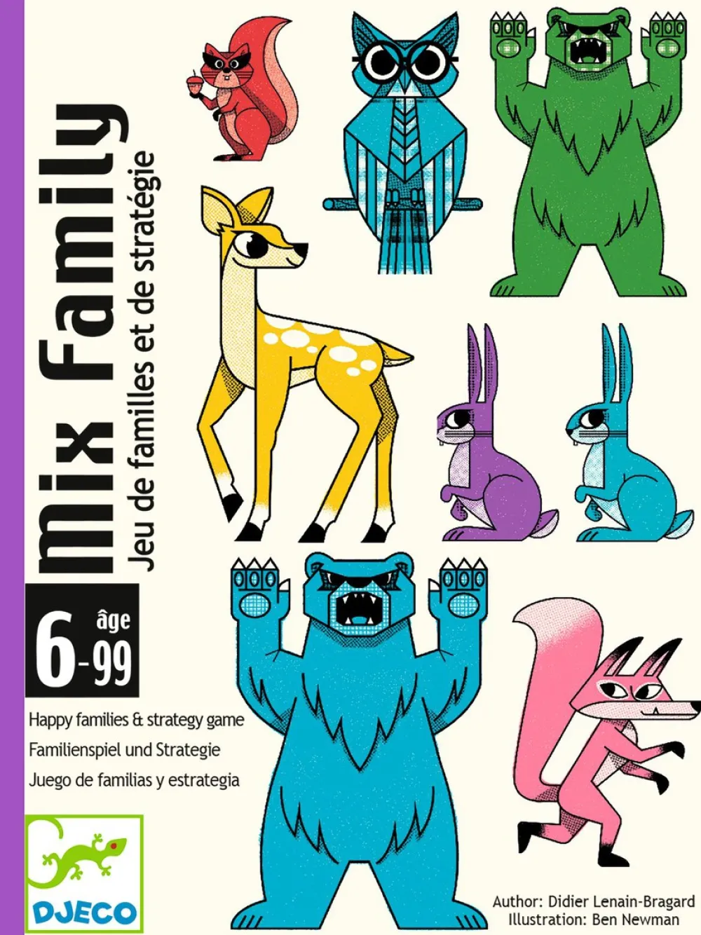 Djeco Cartas Mix Family ·*Niños Djeco|Juegos De Mesa De Viaje