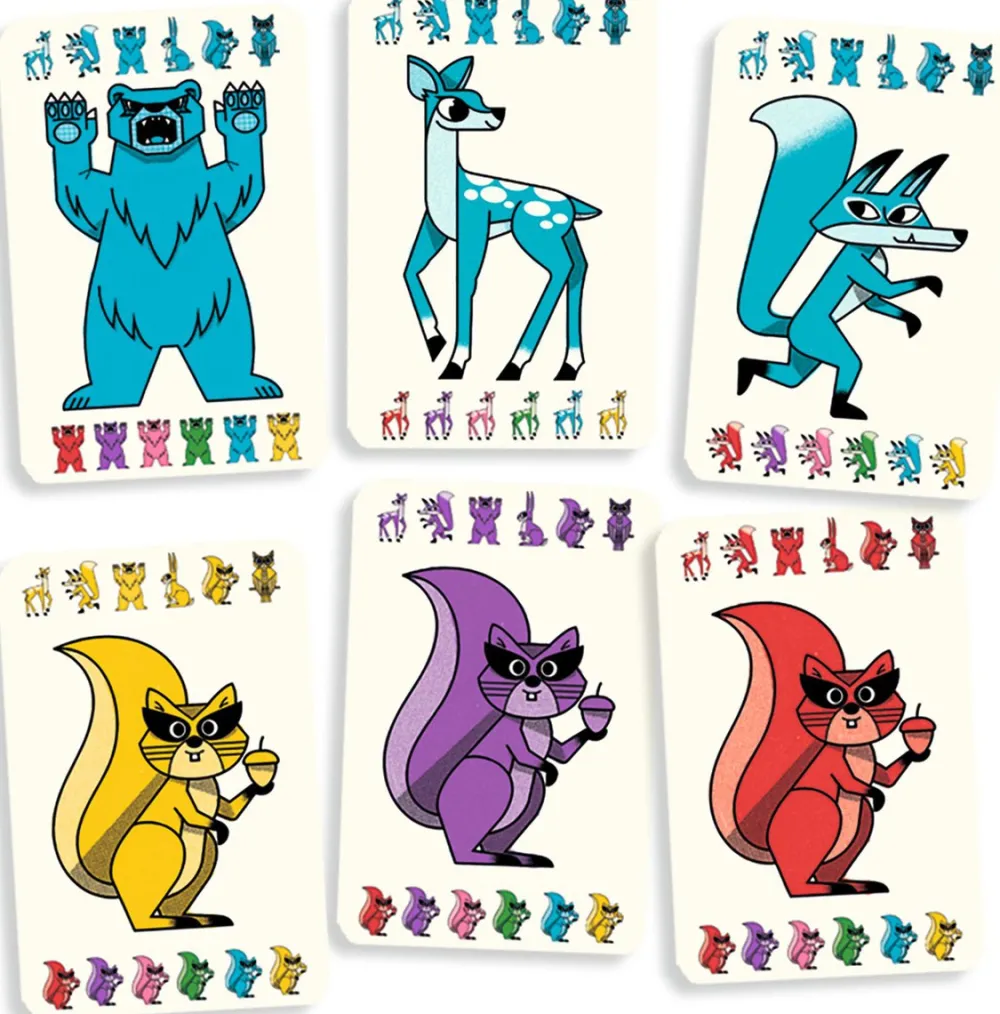 Djeco Cartas Mix Family ·*Niños Djeco|Juegos De Mesa De Viaje