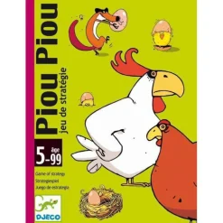 Djeco Cartas Piou Piou ·*Niños Djeco|Juegos De Mesa De Viaje