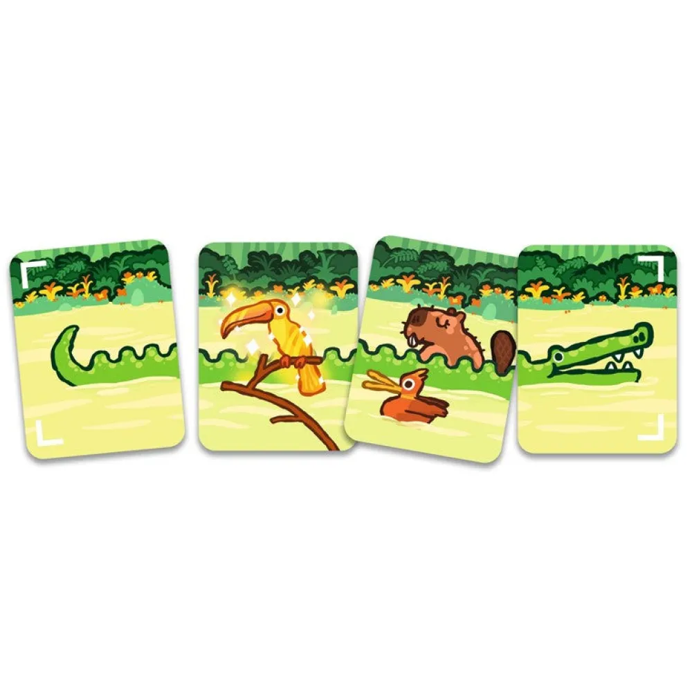 Djeco Cartas Safari Croco ·*Niños Djeco|Juegos De Mesa De Viaje