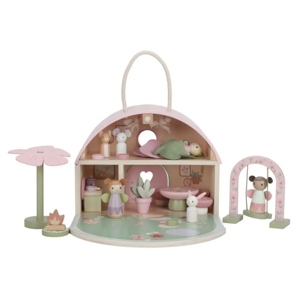 Little Dutch Casa de Muñecas FSC Fairy Garden ·*Niños Casas De Muñecas|Juguetes Waldorf