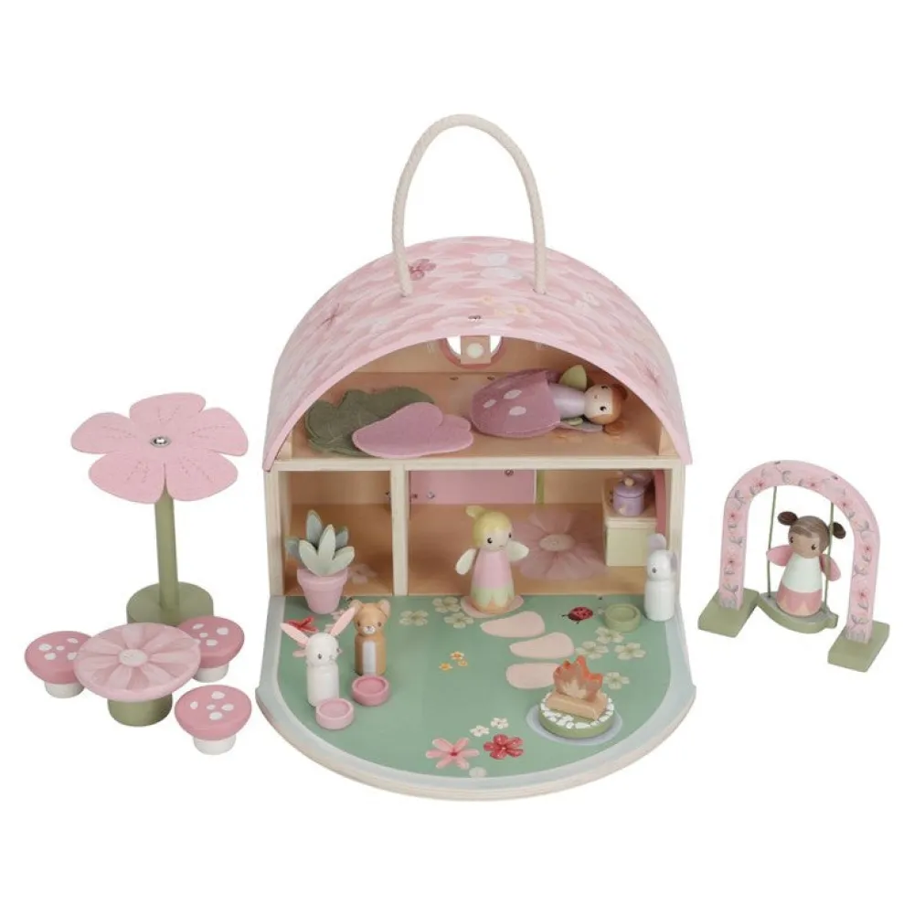 Little Dutch Casa de Muñecas FSC Fairy Garden ·*Niños Casas De Muñecas|Juguetes Waldorf