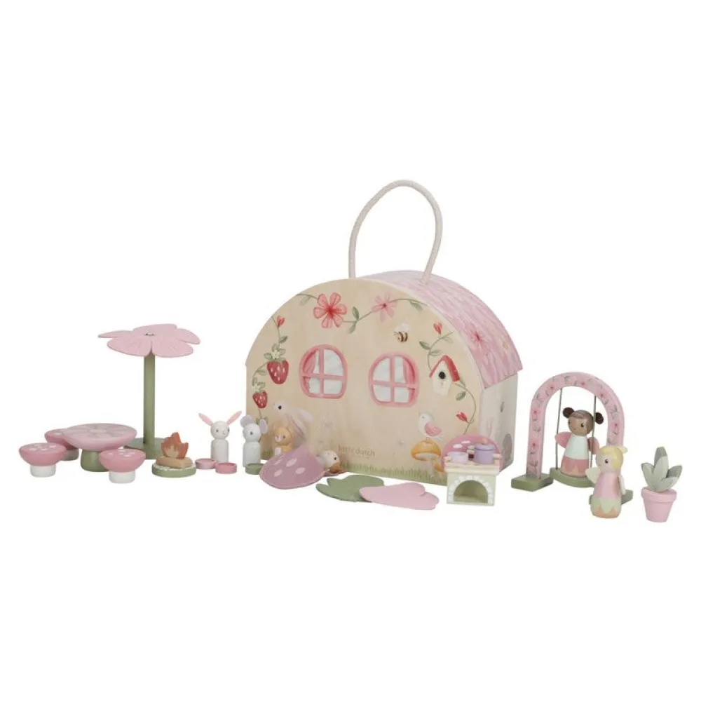 Little Dutch Casa de Muñecas FSC Fairy Garden ·*Niños Casas De Muñecas|Juguetes Waldorf