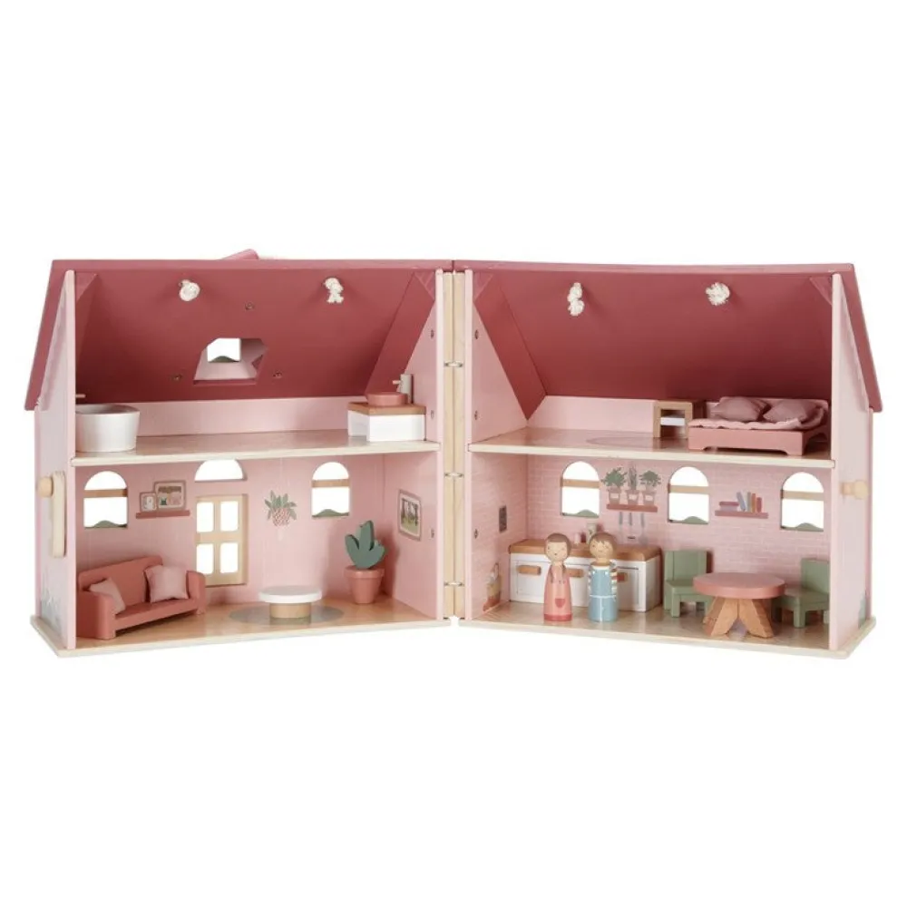 Little Dutch Casa de Muñecas Madera Portátil ·*Niños Casas De Muñecas|Juguetes Waldorf