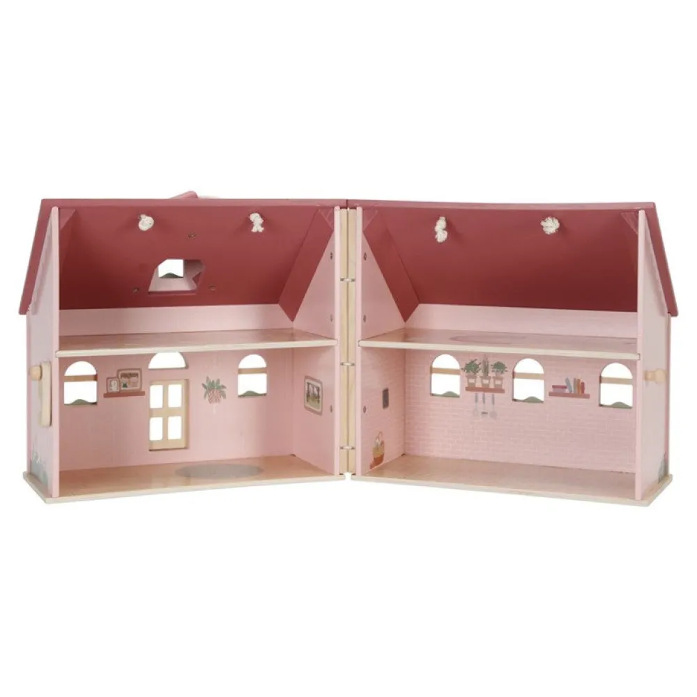 Little Dutch Casa de Muñecas Madera Portátil ·*Niños Casas De Muñecas|Juguetes Waldorf