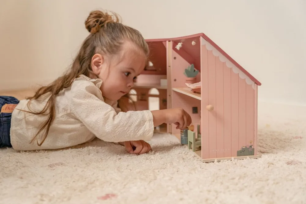 Little Dutch Casa de Muñecas Madera Portátil ·*Niños Casas De Muñecas|Juguetes Waldorf