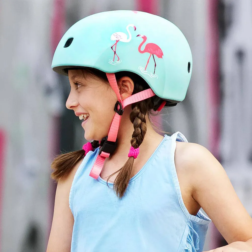 Micro Casco Flamenco*Niños Cascos De Bici Para Niños Y Niñas|Patinetes Infantiles