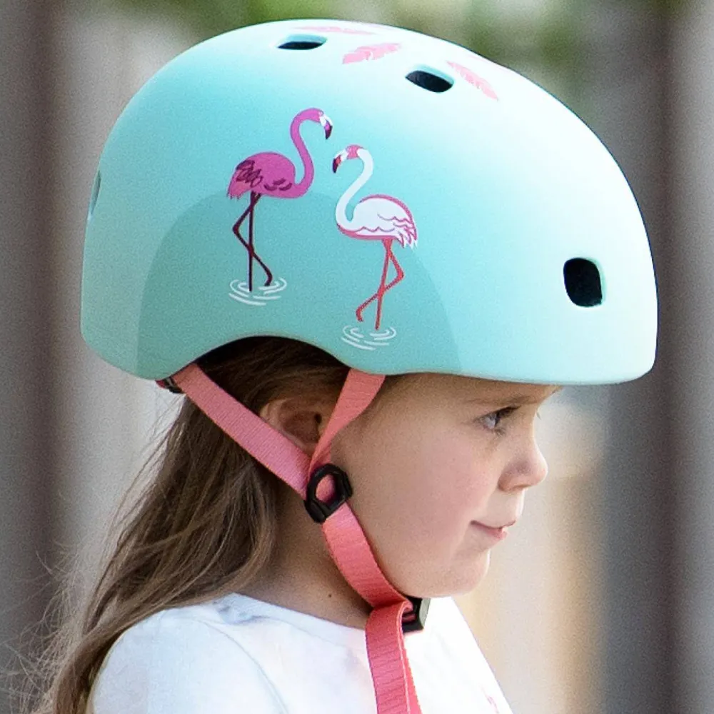 Micro Casco Flamenco*Niños Cascos De Bici Para Niños Y Niñas|Patinetes Infantiles