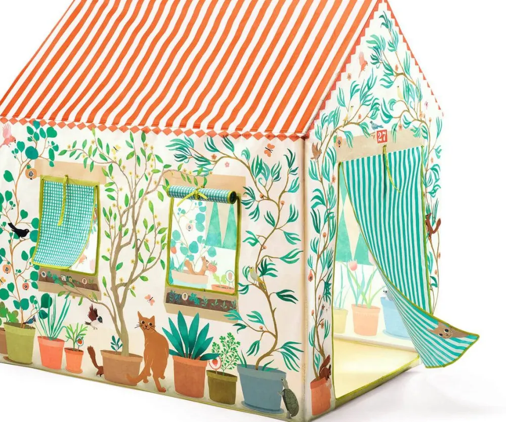 Djeco Casita de fiesta-Jardin*Niños Juguetes Montessori