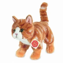 Hermann Teddy Cat standing red Striped 20 cm ·*Niños Peluches