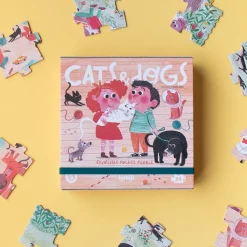 Londji Cats & Dogs puzzle reversible ·*Niños Puzzles De Animales