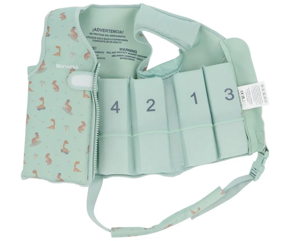 Monnëka Chaleco Flotador Aprendizaje · Cool Dinos* Chaleco Flotador Para Bebé