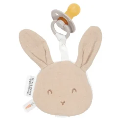 Little Dutch Chupetero de muselina Bunny Beige ·*Niños Chupeteros|Sujetachupetes