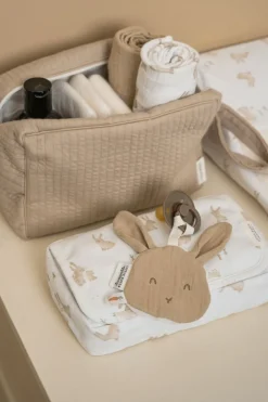 Little Dutch Chupetero de muselina Bunny Beige ·*Niños Chupeteros|Sujetachupetes
