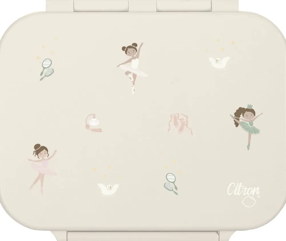 Citron Caja Almuerzo de tritán Bailarinas* Cajas De Almuerzo Infantil·Con Compartimentos