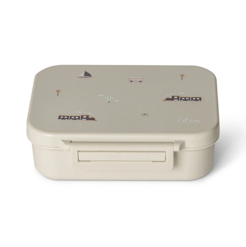 Citron Caja Almuerzo de tritán Vehiculos* Cajas De Almuerzo Infantil·Con Compartimentos