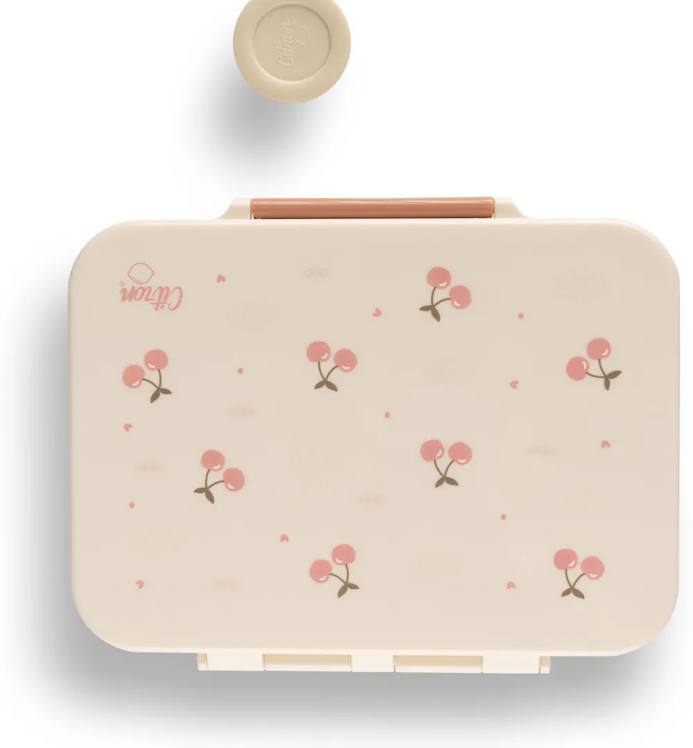 Citron Caja Almuerzo mediana de tritán cereza* Cajas De Almuerzo Infantil·Con Compartimentos