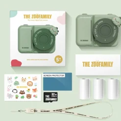 The Zoofamily Cámara Fotográfica instantánea Zoo Print Dino Green ·*Niños Cámaras Infantiles