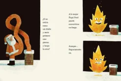 Nubeocho ¿Cómo baja Papá Noel por la chimenea?*Niños Libros De Navidad Para Niños|Álbumes Ilustrados Infantiles