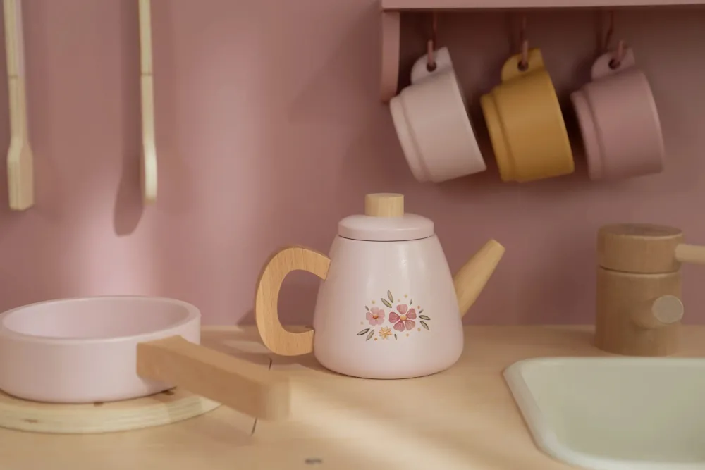 Little Dutch Cocina Rosa FSC ·*Niños Cocinas De Madera Y Accesorios Juguete|Juguetes Waldorf