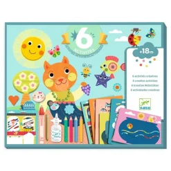 Djeco Cofre multiactividad El gato y sus amigos ·*Niños Kit De Manualidades