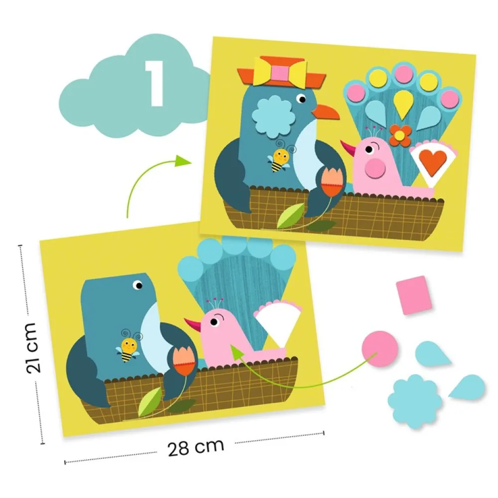 Djeco Cofre multiactividad El gato y sus amigos ·*Niños Kit De Manualidades