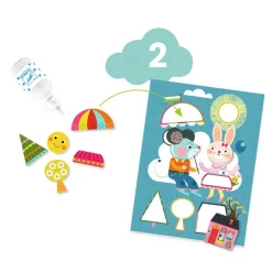 Djeco Cofre multiactividad El gato y sus amigos ·*Niños Kit De Manualidades