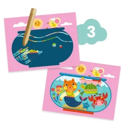 Djeco Cofre multiactividad El gato y sus amigos ·*Niños Kit De Manualidades