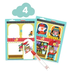 Djeco Cofre multiactividad El gato y sus amigos ·*Niños Kit De Manualidades
