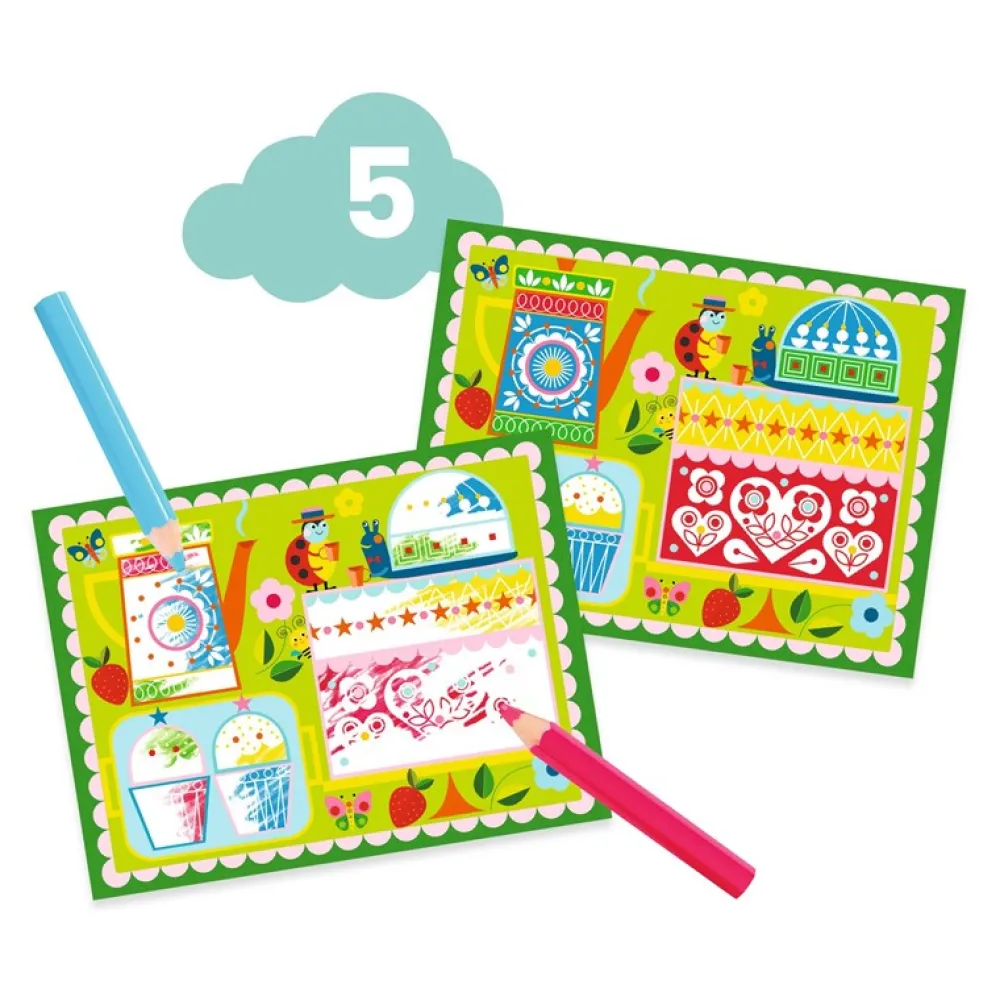 Djeco Cofre multiactividad El gato y sus amigos ·*Niños Kit De Manualidades