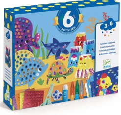 Djeco Cofre multiactividad El mar y sus maravillas ·*Niños Kit De Manualidades