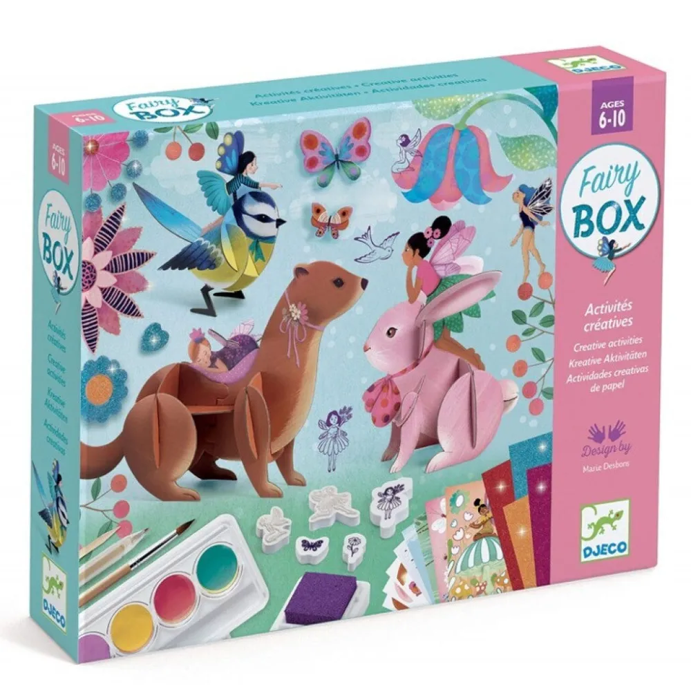Djeco Cofre multiactividad Las Hadas ·*Niños Kit De Manualidades