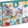 Djeco Cofre multiactividad Los animales y su casa ·*Niños Kit De Manualidades