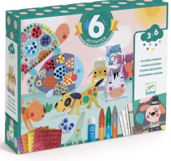 Djeco Cofre multiactividad Los animales y su casa ·*Niños Kit De Manualidades