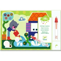 Djeco Colorear Mágico con agua Escondido en el jardín ·*Niños Libros Mágicos Para Pintar Con Agua|Libros Mágicos Para Pintar Con Agua