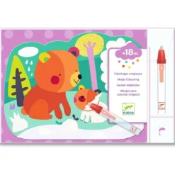 Djeco Colorear Mágico con agua Escondido en el bosque ·*Niños Libros Mágicos Para Pintar Con Agua|Libros Mágicos Para Pintar Con Agua