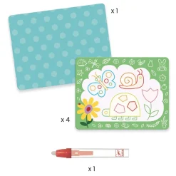 Djeco Colorear Mágico con agua Garabatos Mágicos*Niños Libros Mágicos Para Pintar Con Agua|Libros Mágicos Para Pintar Con Agua