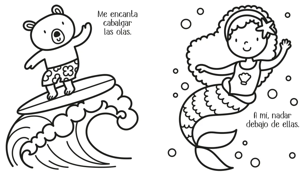 Usborne Coloreo sin parar Sonríe peque*Niños Libros Para Colorear|Libros Para Colorear